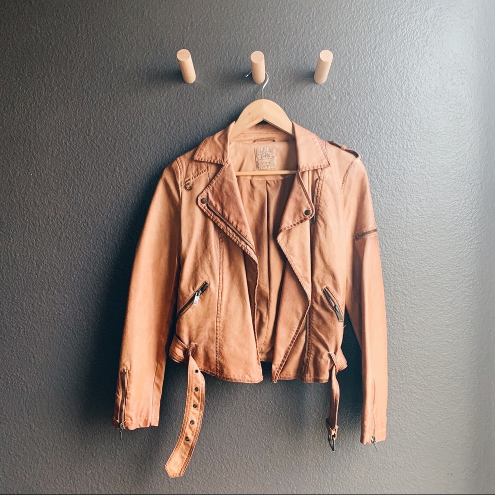 Zara Faux Leather Jacket - Size Small